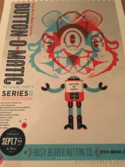 Busy Beaver Button Co. - 2012 Delicious Design Poster Print Chicago, IL