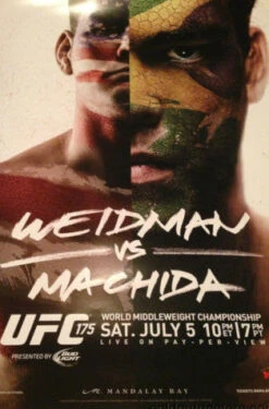 UFC 175 - 2014 Poster Weidman Vs. Machida World Middle Weight Championship
