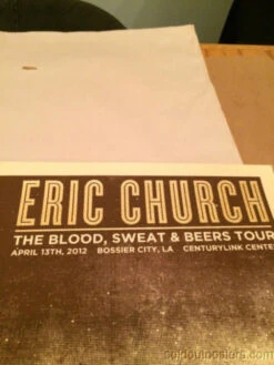 Eric Church - 2012 Poster Print Third Alert Designs Bossier City Signed And #'ed -Soldout Posters 12 b22e24f0 b0d4 499f a75e 77428c1efc70