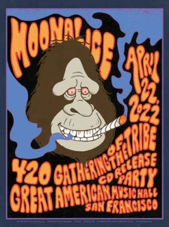 Moonalice - 2022 Roy G Biv Poster San Francisco, CA M1265