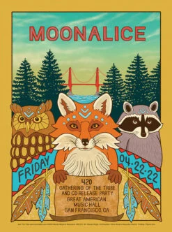Moonalice - 2022 Wendy Wright Poster San Francisco, CA M1275