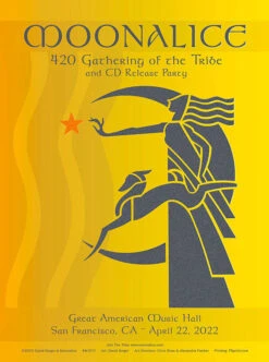 Moonalice - 2022 David Singer Poster San Francisco, CA M1277