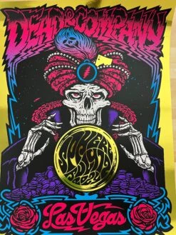 Dead & Company - 2024 Ames Brothers Poster Las Vegas, Nevada Sphere Gold FOIL