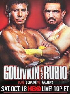 Boxing - 2014 Golovkin Vs Rubio Poster