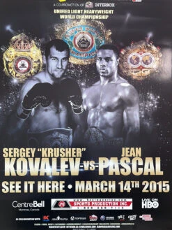 Boxing - 2015 Kovalev Vs Pascal Poster