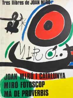 Tres Libres - Joan Miro 1970 Print Vintage Paris, FR