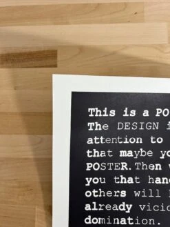 This Is A Poster - 2006 Shepard Fairey Poster Obey Art Print -Soldout Posters AD77FDF5 853D 4581 B833 6498E49FC2E0