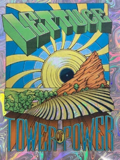 Lettuce - 2022 Miller Poster FOIL Red Rocks Morrison, CO X/110