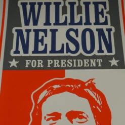 Willie Nelson - 2008 Uncle Charlie Poster Houston TX HOB