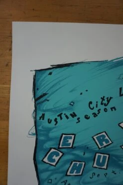 Eric Church - 2014 Billy Perkins Poster ACL Austin City Limits Texas -Soldout Posters DSC03975