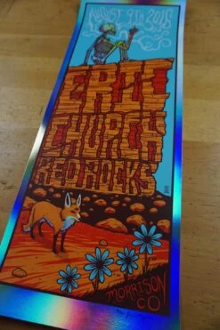 Eric Church - 2016 Jim Mazza Poster Red Rocks Morrison, CO FOIL 8/9 -Soldout Posters DSC04470