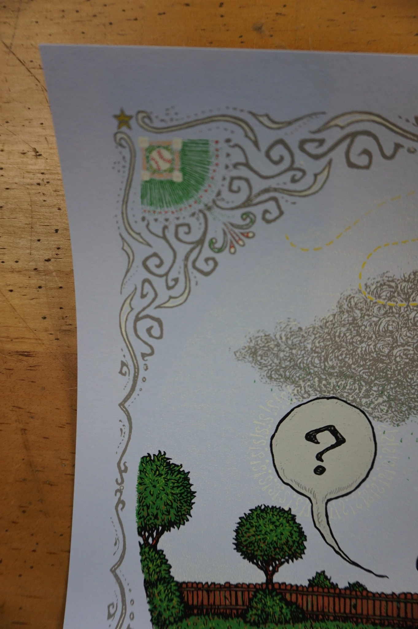 On The Mound - 2016 Marq Spusta Poster Blue Sky Ed With Card 6 On The Mound - 2016 Marq Spusta Poster Blue Sky Ed With Card - Image 4