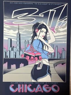 311 - 2022 Bryan Zellner Poster Chicago, IL House Of Blues