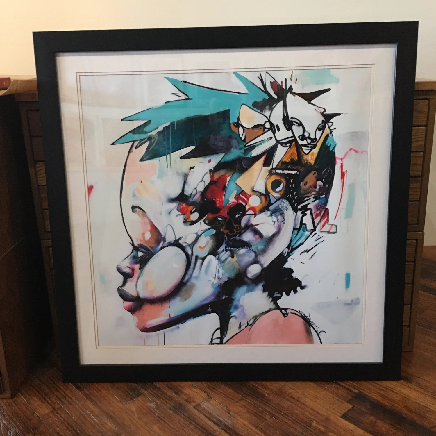 My Secrets Keep Secrets - 2012 Hebru Brantley Poster Print Street Art FRAMED 4 My Secrets Keep Secrets - 2012 Hebru Brantley Poster Print Street Art FRAMED - Image 2