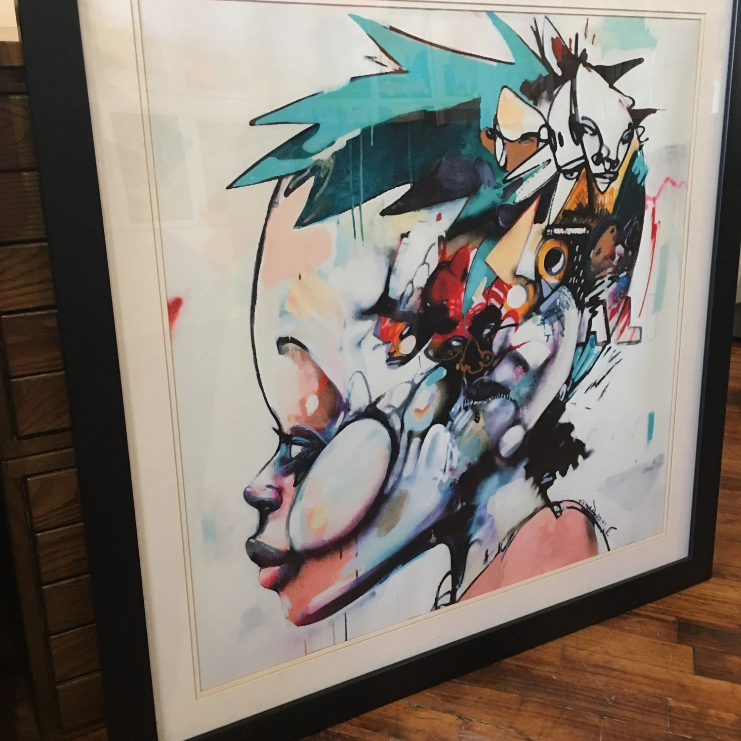 My Secrets Keep Secrets - 2012 Hebru Brantley Poster Print Street Art FRAMED 5 My Secrets Keep Secrets - 2012 Hebru Brantley Poster Print Street Art FRAMED - Image 3