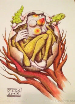 SURVIVAL 05 - 2013 Zed1 Poster Print Art Print Ed. Of 20 Hand Embellished S/N