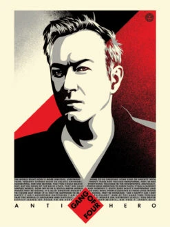 Andy Gill - 2020 Shepard Fairey Poster Obey Anti-Hero, UK Art Print