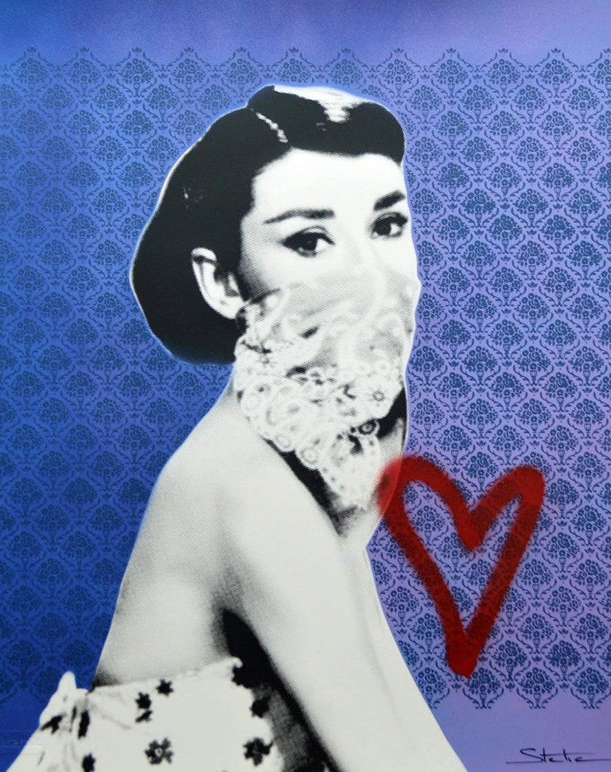 IDOLS: Audrey - 2016 Static Poster FRAMED Hepburn Street Art Graffiti, UK 3 IDOLS: Audrey - 2016 Static Poster FRAMED Hepburn Street Art Graffiti, UK