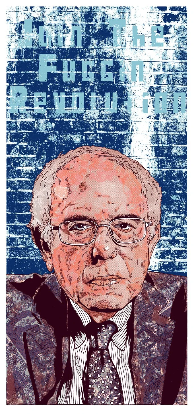 Bernie Sanders - Fugscreens Studios Poster Join The Fuggin Revolution 3 Bernie Sanders - Fugscreens Studios Poster Join The Fuggin Revolution