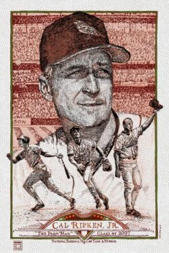 Cal Ripken - 2015 David Welker Poster FugScreens Studios Variant