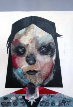 Untitled 15 - 2016 Collin Van Der Sluijs Original Painting FRAMED Signed