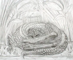 The Enormous Crocodile - 2015 Zeb Love Original Sketch Drawing