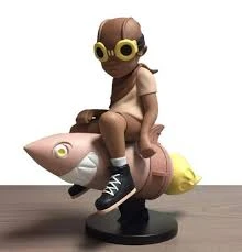 Fly Boy On Rocket - 2017 Hebru Brantley BBC Sepia Shirt Flyboy Bait Complex Con