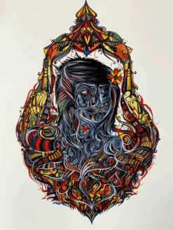 Erin Jesme Christ - 2009 Deuce 7 Poster Art Print S/N #1/27