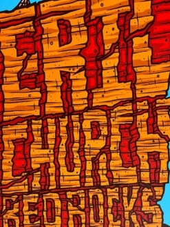 Eric Church - 2016 Jim Mazza Poster Red Rocks Morrison, CO 8/9