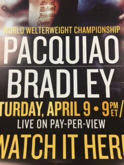 Boxing - 2016 Pacquiao Vs Bradley Poster -Soldout Posters image 09f0ddb7 63bc 46cf 936a 3d2e9aed00ee