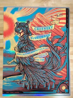 Greensky Bluegrass - 2022 Half Hazard Poster FOIL Red Rocks Morrison, CO -Soldout Posters image 0cfb2904 0ad6 4c18 9761 bb2bb937a7a1