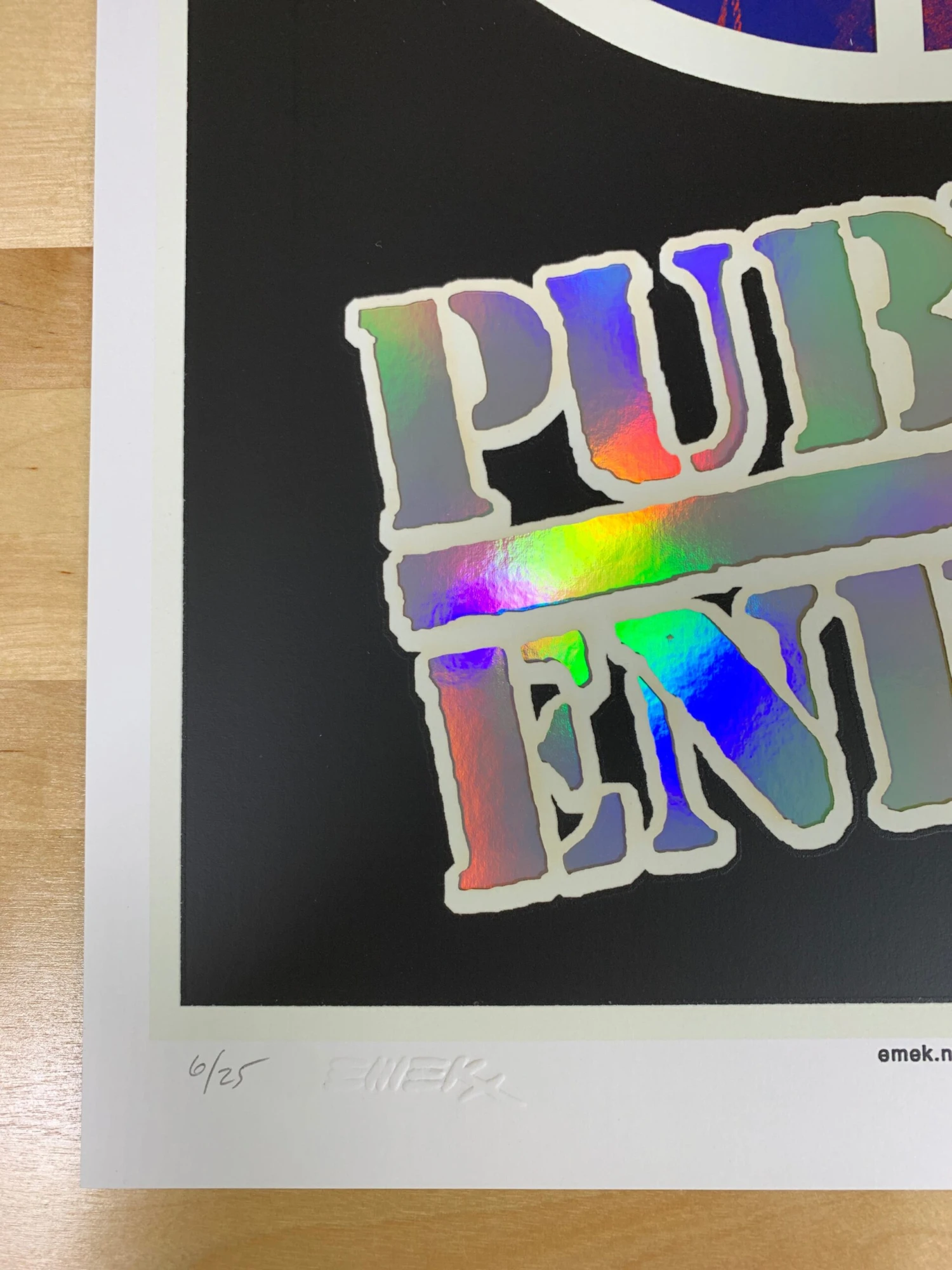 Public Enemy Variant - 2020 Emek Poster Foil NO Date The Terrordome GID 8 Public Enemy Variant - 2020 Emek Poster Foil NO Date The Terrordome GID - Image 6