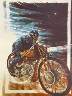 Bless The Wheel - 2021 Zeb Love Poster Motorcycle Art Print