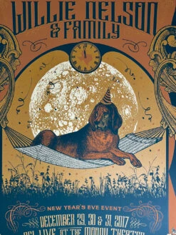 Willie Nelson - 2017 Status Serigraph Poster Austin, TX