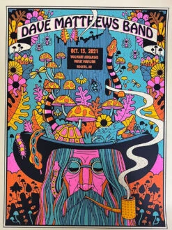 Dave Matthews Band - 2021 Methane Poster Rogers, AR 10/13