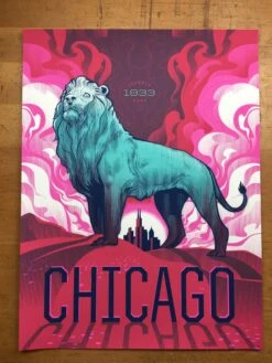 Chicago Bronze Lion - Delicious Design League Poster Art Print -Soldout Posters image 1cd70b31 785d 4a1c 8e53 2225209a7b46