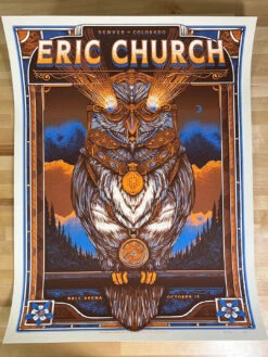 Eric Church - 2021 Half Hazard Poster Denver, CO Ball Arena -Soldout Posters image 1ec6477c 48c0 41ba 950a a64420c5b940