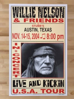 Willie Nelson - 2004 Franks Brothers 11/14-15 Poster Austin, TX -Soldout Posters image 220ed4b0 2255 477f a497 dd5b2d798fe9