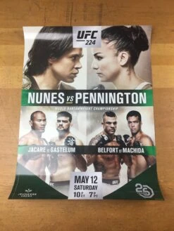 UFC 224- 2018 Poster Nunes Vs Pennington Was -Soldout Posters image 2268b8c9 557e 4349 9064 d1c82d83f5d9