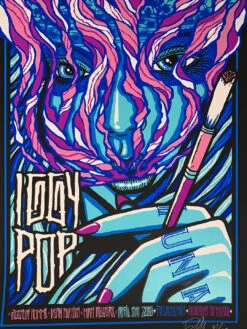 Iggy Pop - 2016 Brad Klausen Poster Philadelphia, PA