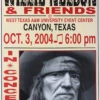 Willie Nelson - 2004 Franks Brothers 10/3 Poster Canyon, TX 2 Willie Nelson - 2004 Franks Brothers 10/3 Poster Canyon, TX -Soldout Posters image 24fdc973 057e 40ca 8478 28becf5cdfb9