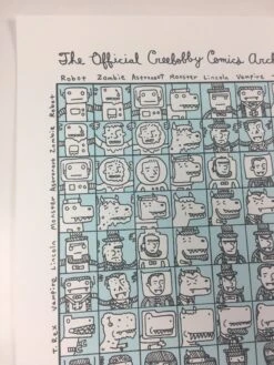 Official Creebobby Comics Archetype Times Table - 2009 Jacob Borshard Poster Art -Soldout Posters image 2715151c da1c 4f85 b77b 4d454b89d349