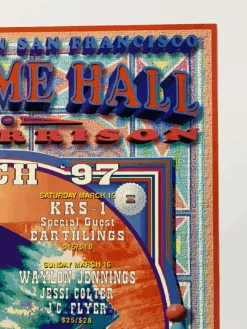 MHP 28 Willie Nelson - 1997 Poster Maritime Hall San Fran 1st -Soldout Posters image 28947cac 1567 41ec bc82 5caeca8c3474