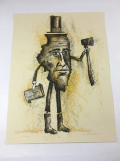 Land Of Lincoln - 2015 Dan Grzeca Poster Art Print Yellow -Soldout Posters image 2979c910 db8d 4eda 9a8c ddb938e48544