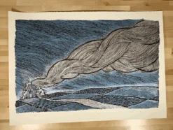 Ash - 2009 Dan Grzeca Poster Art Print Blue/Silver -Soldout Posters image 2e452986 3bc6 4ab6 b6b2 5edb346a97e0