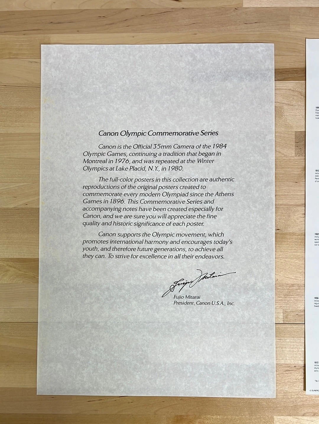 Canon Olympic Commemorative Series 1984 - Poster 1932 Los Angeles, CA 7 Canon Olympic Commemorative Series 1984 - Poster 1932 Los Angeles, CA - Image 5