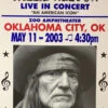Willie Nelson - 2003 Franks Brothers 5/11 Poster Oklahoma City, OK