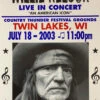 Willie Nelson - 2003 Franks Brothers 7/18 Poster Twin Lakes, WI -Soldout Posters image 38a58c93 fa22 45ea a794 244996b35e13