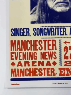 Willie Nelson - 2007 Hatch Show Print 1/27 Poster Manchester, England -Soldout Posters image 3ca95eab f7e8 4611 b90d 367ed5b1e063
