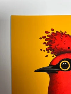 Fat Bird - 2020 Mike Mitchell Poster Yellow Fronted Woodpecker Yellow Variant -Soldout Posters image 3f4ddb07 5a73 4665 aace 95e0c155585d